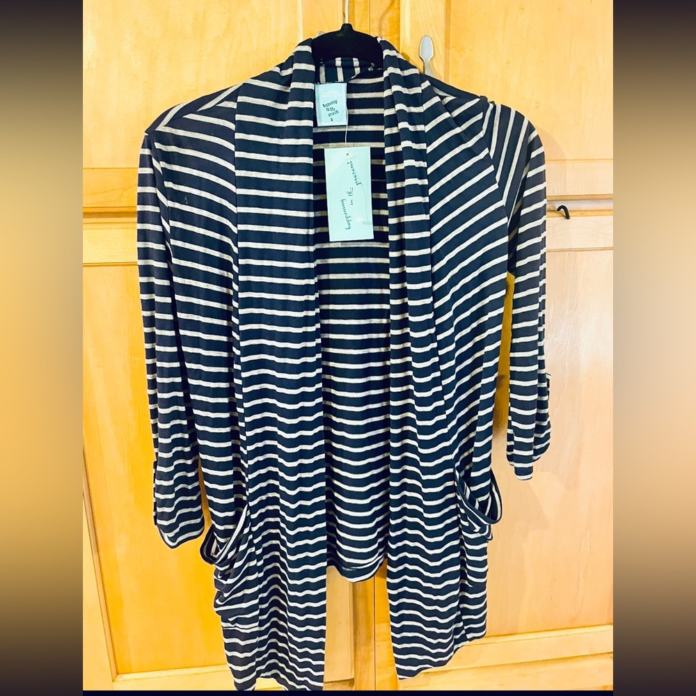 Navy & Gray Cardigan Size S